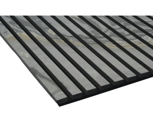 Parement mural en ardoise avec structure porteuse