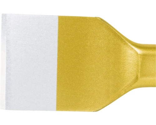 Flachmeißel aus Stahl, Nahaufnahme