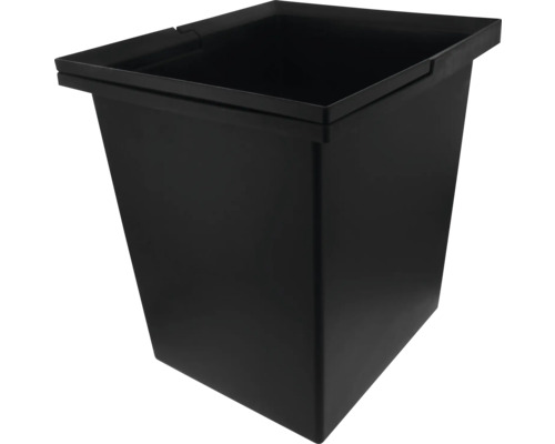 Jardinière noire en plastique