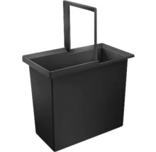 Seau rectangulaire en métal avec poignée