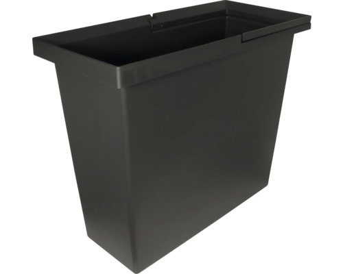 Bac à plantes noir en plastique