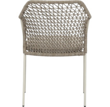 Chaise avec tressage et structure métallique