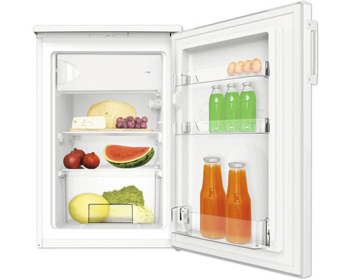 Réfrigérateur ouvert avec des aliments