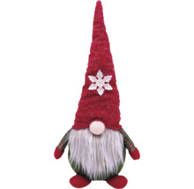 Nain de Noël avec bonnet rouge et barbe blanche comme décoration