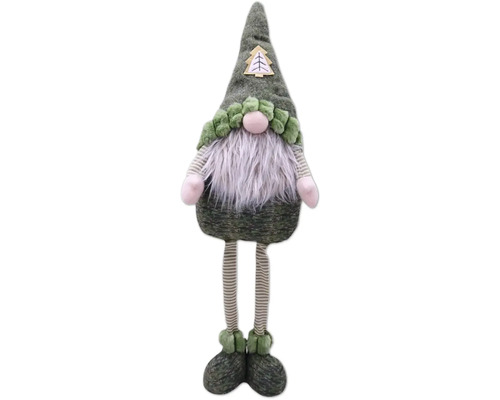 Weihnachtsdekoration Lafiora Wichtel mit Teleskopbeinen 12 x 14 x 88 cm Weihnachtswichtel mit langem Bart und gestreiften Beinen