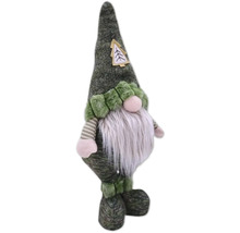 Gnome de Noël décoratif avec barbe et bonnet