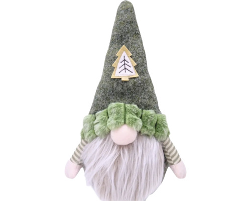 Nain de Noël avec barbe et bonnet comme décoration