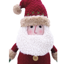 Figurine décorative Père Noël avec barbe et bonnet rouge