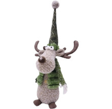 Renne décorative avec bonnet, décoration de Noël