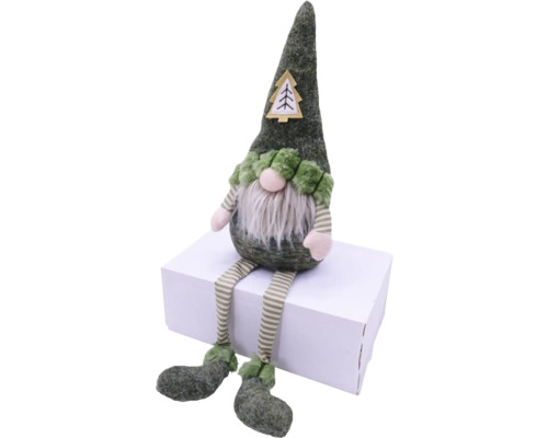 Gnome de Noël avec barbe et bonnet avec application d''arbre