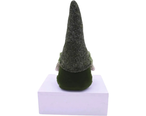 Gnome de Noël décoratif avec bonnet pointu, vue arrière