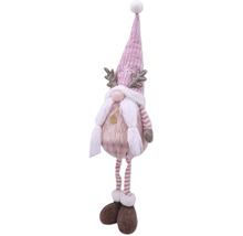 Dekorative Weihnachtsfigur mit Mütze und Geweih