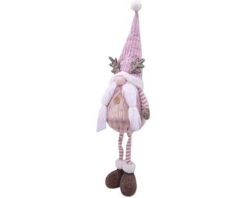 Dekorative Weihnachtsfigur mit Mütze und Geweih