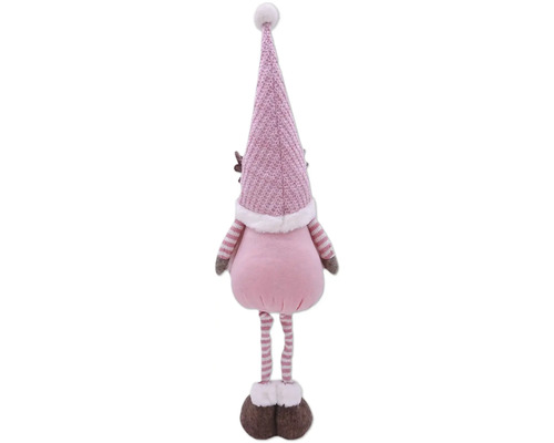 Dekofigur Weihnachtswichtel mit Zipfelmütze und gestreiften Elementen