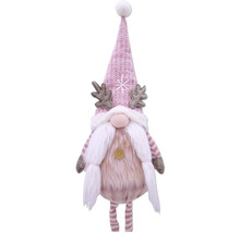 Dekorativer Zwerg mit Bart und Mütze als Weihnachtsdekoration