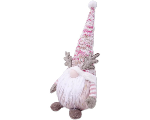 Nain de Noël avec barbe et bonnet comme décoration de Noël