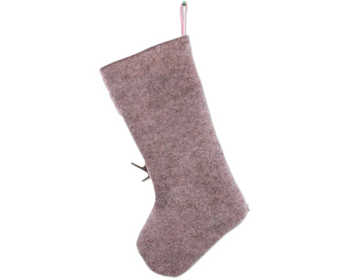 Dekorativer Nikolausstiefel aus Filz zum Aufhängen