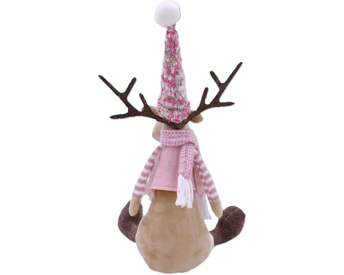 Deko-Elch mit Mütze und Schal als Weihnachtsdekoration