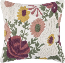 Coussin décoratif à motif floral