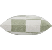 Quadratisches Dekokissen mit Webstruktur