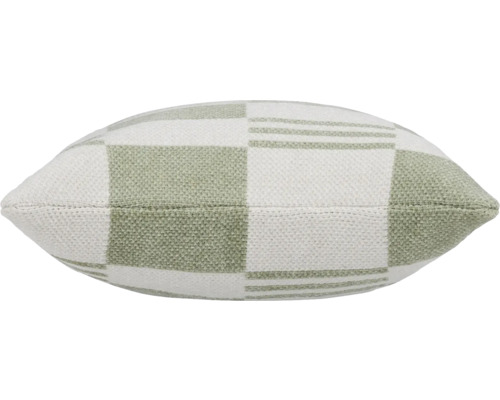 Quadratisches Dekokissen mit Webstruktur