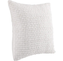 Coussin décoratif carré à texture tissée