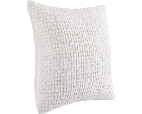 Coussin décoratif carré à texture tissée