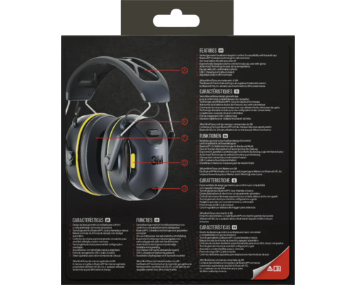 Casque antibruit 3M WorkTunes avec technologie Bluetooth et port de charge USB-C