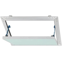 Revisionsklappe AluPlana® luft-und staubdicht mit Gipskartoneinlage GKBI 12,5 mm und Fangsicherung 300 mm x 300 mm