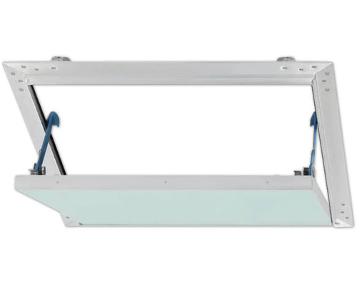 Revisionstür aus Metall, geöffnet