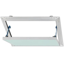 Revisionsklappe AluPlana® luft-und staubdicht mit Gipskartoneinlage GKBI 2 x 12,5 mm und Fangsicherung 600 mm x 600 mm