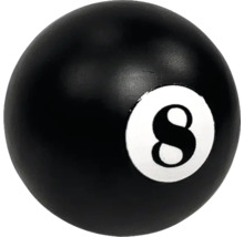 Boule de billard avec le numéro huit