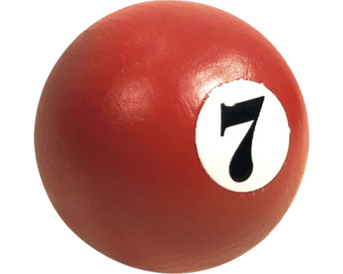 Boule de billard avec le numéro sept