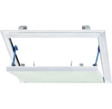 Trappe de visite Alumatic avec insert en plaque de plâtre GKBI 12,5 mm et dispositif de blocage 800 mm x 800 mm