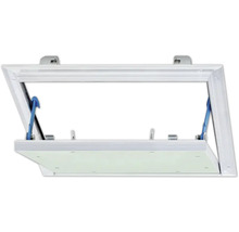Revisionsklappe Alumatic mit Gipskartoneinlage GKBI 2 x 12,5 mm und Fangsicherung 600 mm x 600 mm