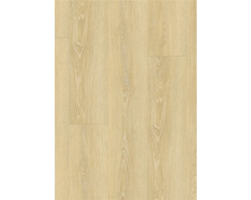 Gros plan d''un sol stratifié clair avec une texture de bois.