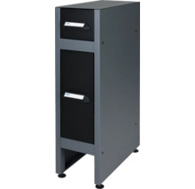Armoire de bureau étroite avec deux tiroirs