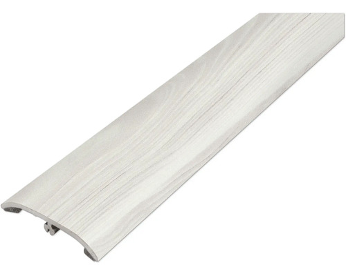 Weiße Bodenleiste mit Holzstruktur