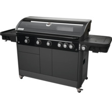 Gasgrill mit Ablageflächen und Rollen