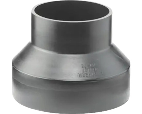 Grauer PVC Reduzierverbinder für Sanitärinstallationen