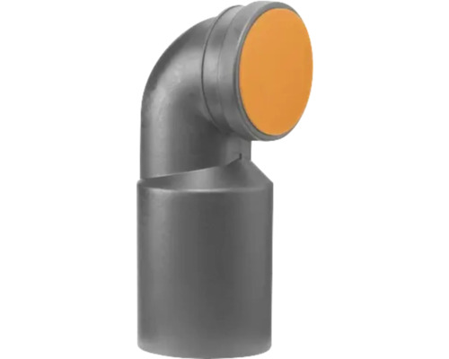 Akatherm PE-HD Wand WC Bogen 90° DN 90 mm Abflussrohrbogen mit Inspektionsöffnung