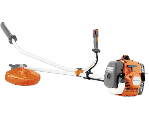 Débroussailleuse à essence Husqvarna 122R, avec tête de coupe et harnais