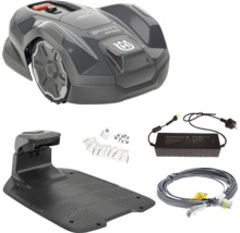 Husqvarna Mähroboter mit Ladestation, Batterie, Kabel und Zubehör