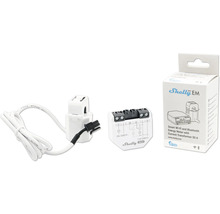 Compteur d''énergie Shelly EM avec transformateur de courant 50 A et accessoires