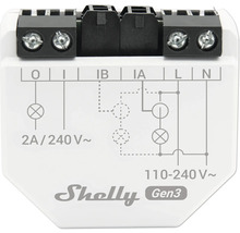 Schéma de câblage d''un appareil Shelly Gen3