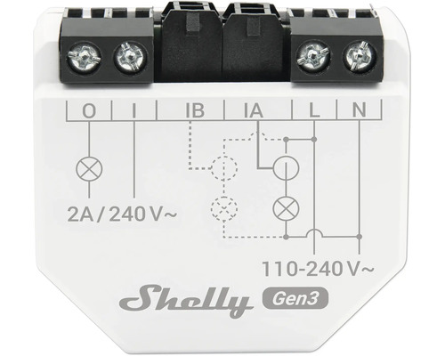 Schéma de câblage d''un appareil Shelly Gen3