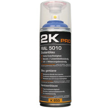 Peinture aérosol 2K PRO brillant RAL 5010 bleu gentiane 400 ml