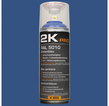 Peinture aérosol 2K PRO brillant RAL 5010 bleu gentiane 400 ml