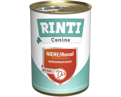 Rinti Canine aliments pour chiens pour insuffisance rénale, au bœuf