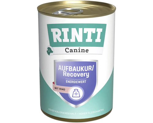 Hundefutter nass RINTI Canine Aufbaukur / Recovery Rind 400g Rinti Canine Aufbaukur Recovery Hundefutter Dose